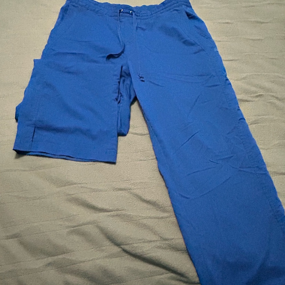 Healing Hands Blue Scrub Pants